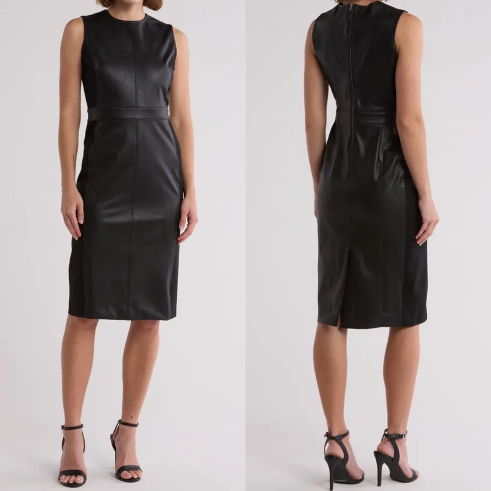 Spanx NWT Leather-Like Combo Dress